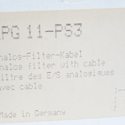 Klöckner Moeller KPG11-PS3 Analog-Filter-Kabel / Neu OVP - Maranos.de