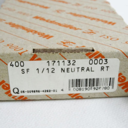 Weidmüller Kabelkennzeichnung 1711320003 SF1/12 rot / Inhalt:400 Stück / Neu OVP