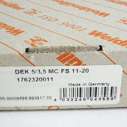 Weidmüller Klemmenmarkierung 1762320011 / Inhalt:500 Stück / Neu OVP