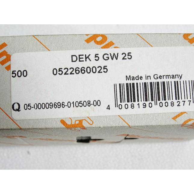 Weidmüller Terminal marker 0522660025 / Inhalt:500 Stück / Neu OVP