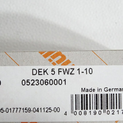 Weidmüller Klemmenmarkiererung 0523060001 / Inhalt:500 Stück / Neu OVP