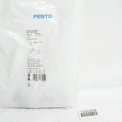 Festo Magnetventil VUVG-L14-M52-AZT-G18-1R8L 576216 / Neu OVP