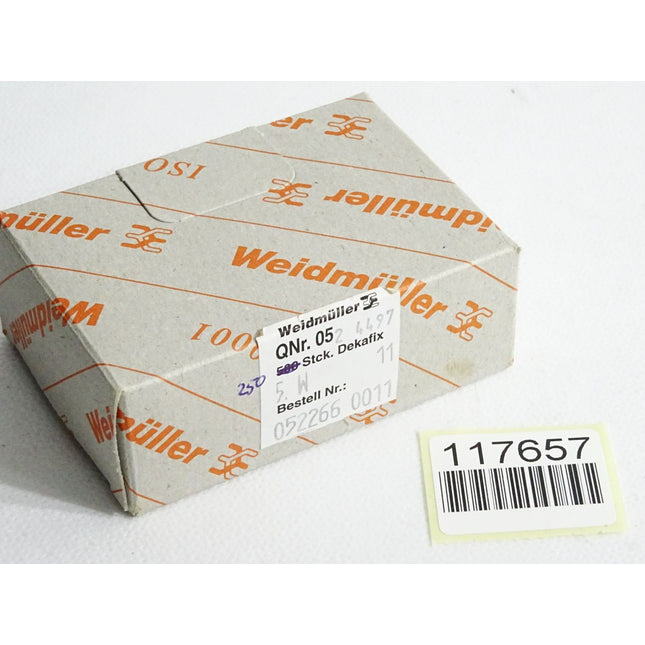 Weidmüller Klemmenmarkiererung 0522660011 / Inhalt:250 Stück / Neu OVP