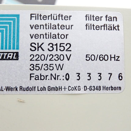 Rittal Filterlüfter SK3152 220/230V 35/35W / Neu - Maranos.de