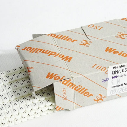 Weidmüller Klemmenmarkiererung 0522660011 / Inhalt:250 Stück / Neu OVP