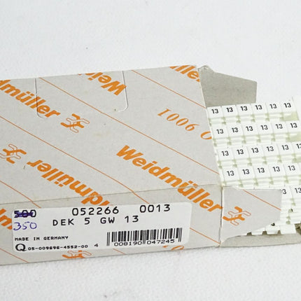 Weidmüller Klemmenmarkiererung 0522660013 / Inhalt:350 Stück / Neu OVP