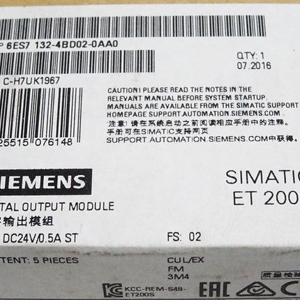 Siemens ET200S 6ES7132-4BD02-0AA0 6ES7 132-4BD02-0AA0 Neu OVP versiegelt - Maranos.de