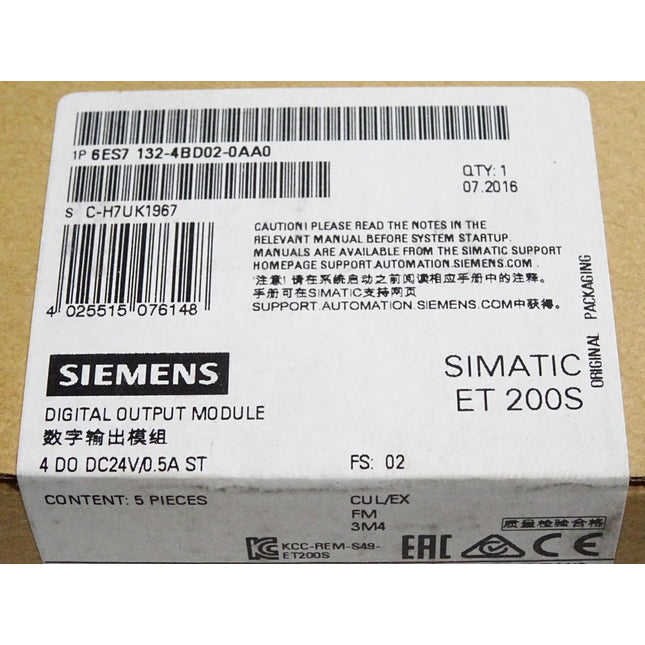 Siemens ET200S 6ES7132-4BD02-0AA0 6ES7 132-4BD02-0AA0 Neu OVP versiegelt - Maranos.de