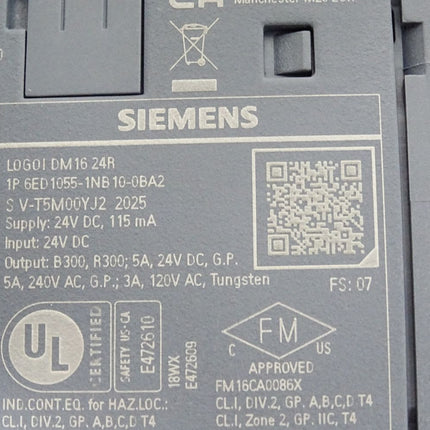 Siemens Logo! DM16 24R 6ED1055-1NB10-0BA2