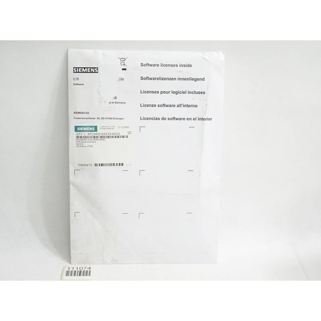Siemens 810D/840Di/840D HT6 Systemsoftware 6FC5453-6AX10-4AG3 Neu OVP versiegelt - Maranos.de