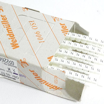 Weidmüller Klemmenmarkiererung 0522660014 / Inhalt:400 Stück / Neu OVP