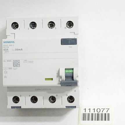 Siemens FI-Schutzschalter 5SV3346-3 5SV3 346-3 RCCB 63A - Maranos.de