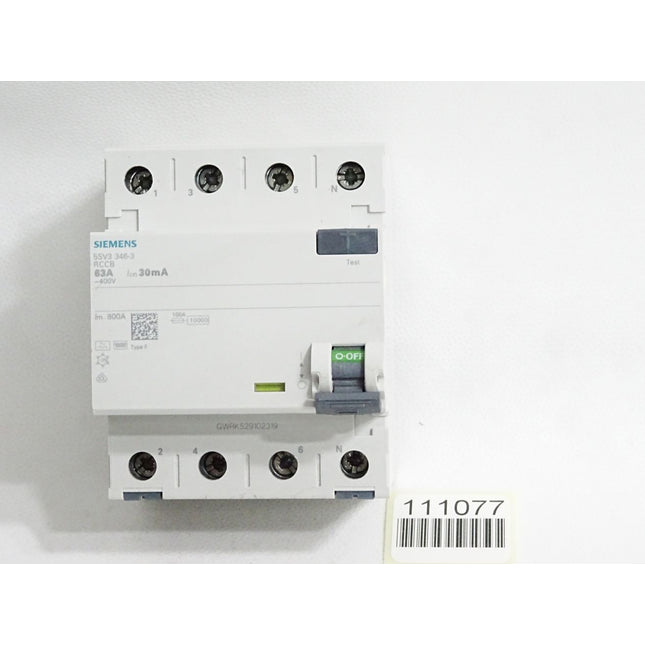 Siemens FI-Schutzschalter 5SV3346-3 5SV3 346-3 RCCB 63A - Maranos.de