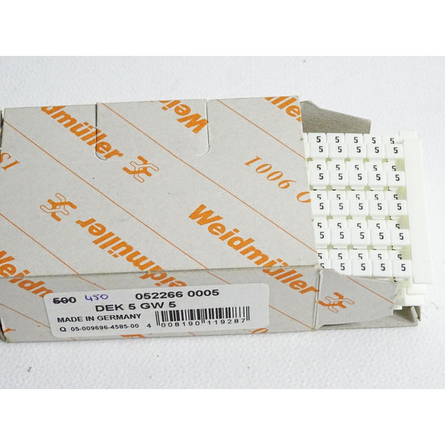 Weidmüller Klemmenmarkiererung 0522660005 / Inhalt:450 Stück / Neu OVP