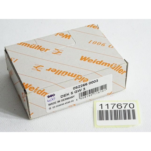 Weidmüller Klemmenmarkiererung 0522660003 / Inhalt:400 Stück / Neu OVP