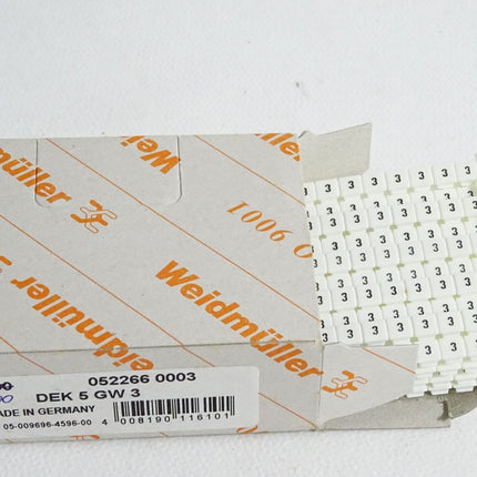 Weidmüller Klemmenmarkiererung 0522660003 / Inhalt:400 Stück / Neu OVP