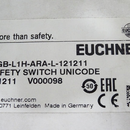 Euchner 121211 MGB-L1H-ARA-L-121211 Safety Switch Unicode / Neu OVP - Maranos.de