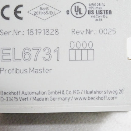 Beckhoff EL6731 PROFIBUS-Masterklemme - Maranos.de
