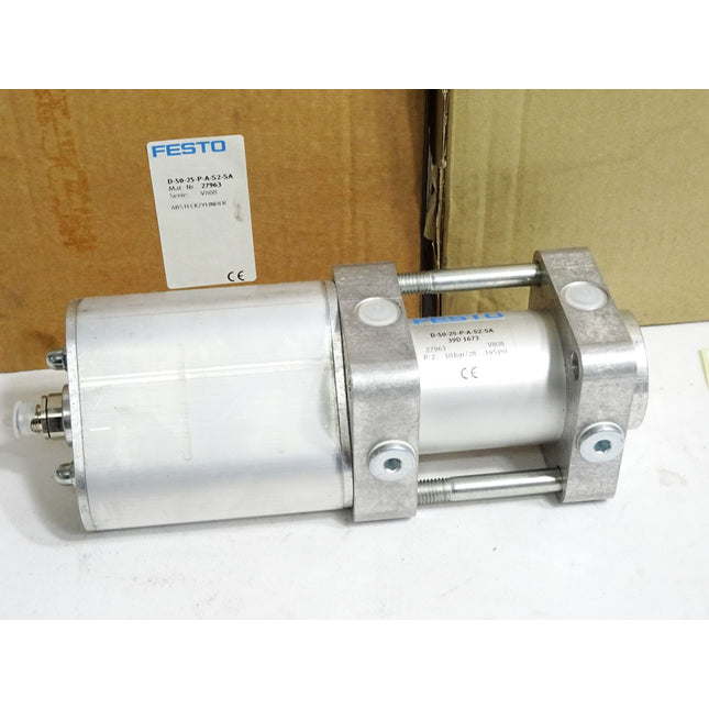Festo Absteckzylinder D-50-25-P-A-S2-SA 27963 / Neu OVP - Maranos.de