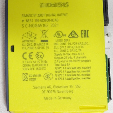 Siemens ET200SP F-DQ 6ES7136-6DB00-0CA0 6ES7 136-6DB00-0CA0 / Neuwertig