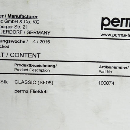 Perma Classic 120 Schmierstoffgeber SF06 Fließfett 100074 /Preis pro Stück / Neu - Maranos.de