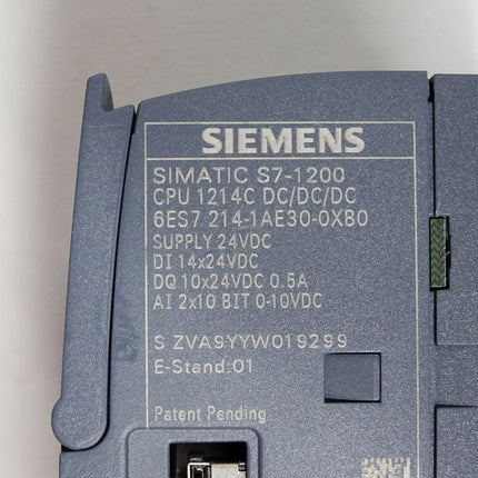 Siemens CPU1214C DC/DC/DC 6ES7214-1AE30-0XB0 6ES7 214-1AE30-0XB0