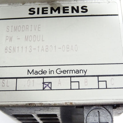 Siemens Simodrive PW-Modul 6SN1113-1AB01-0BA0 - Maranos.de