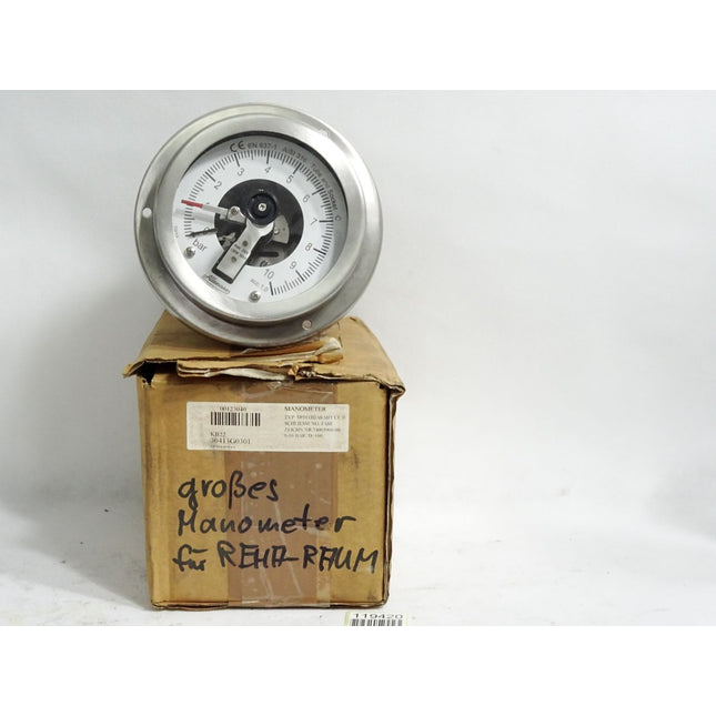 Allemano Manometer 0-10bar SP311B2AS / Neu OVP - Maranos.de