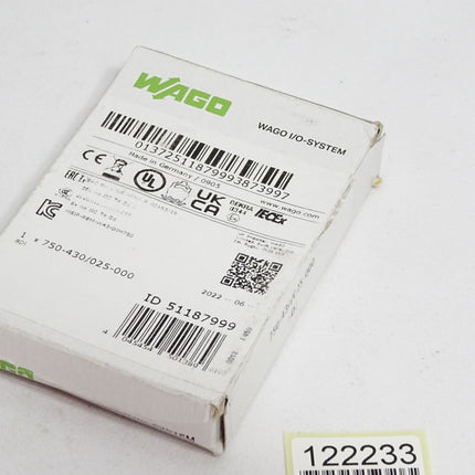 Wago 8-Kanal-Digitaleingang 750-430/025-000  / Neu OVP