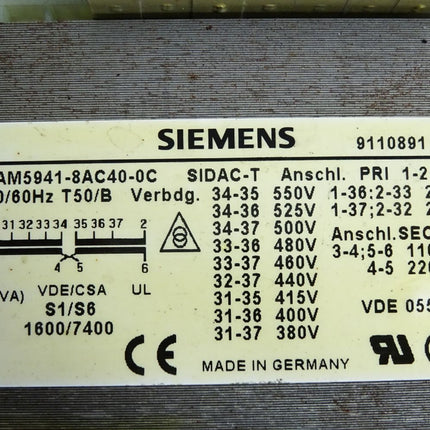 Siemens SIDAC-T 4AM5941-8AC40-0C Trafo Transformator - Maranos.de