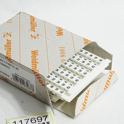 Weidmüller Klemmenmarkierung 0523060031 / Inhalt:400 Stück / Neu OVP