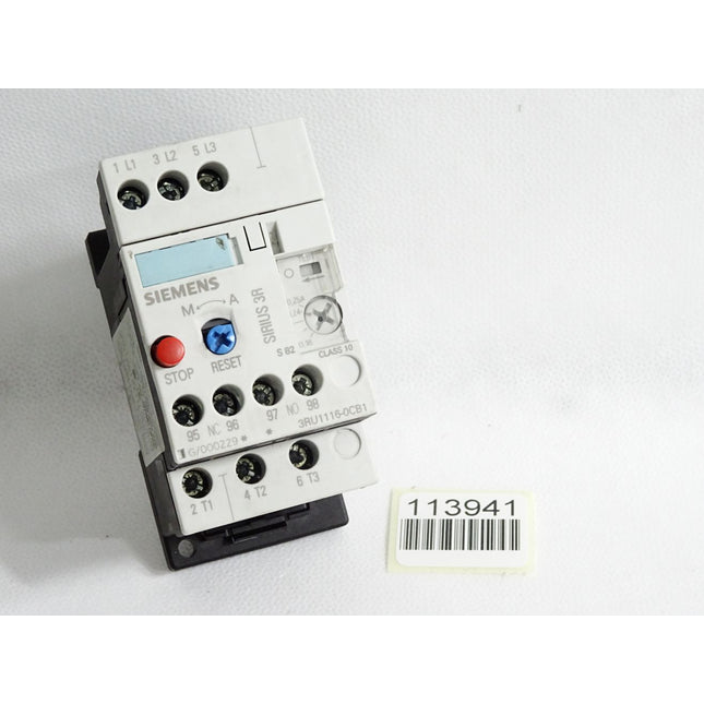 Siemens 3RU1116-0CB1 Overload relay 0.18...0.25 A - Maranos.de