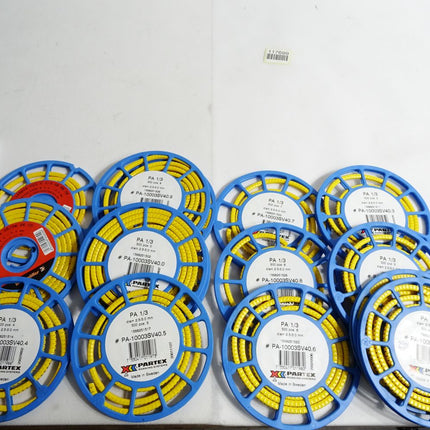 Partex Kennzeichnung Set PA-1000SV40.1...PA-1000SV40.9 unterschiedlichen Mengen