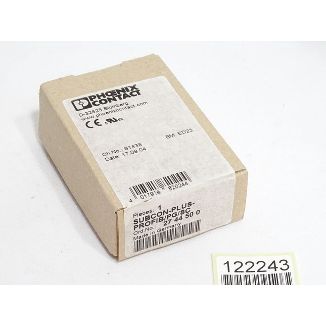 Phoenix Contact Steckverbinder 2744500 SUBCON-PLUS-PROFIB/PG/SC / Neu OVP