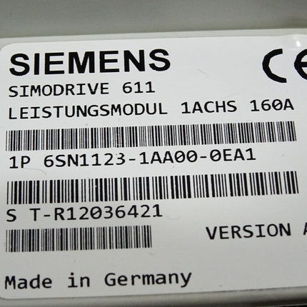 Siemens Simodrive 611 Leistungsmodul 6SN1123-1AA00-0EA1 Version A - Maranos.de