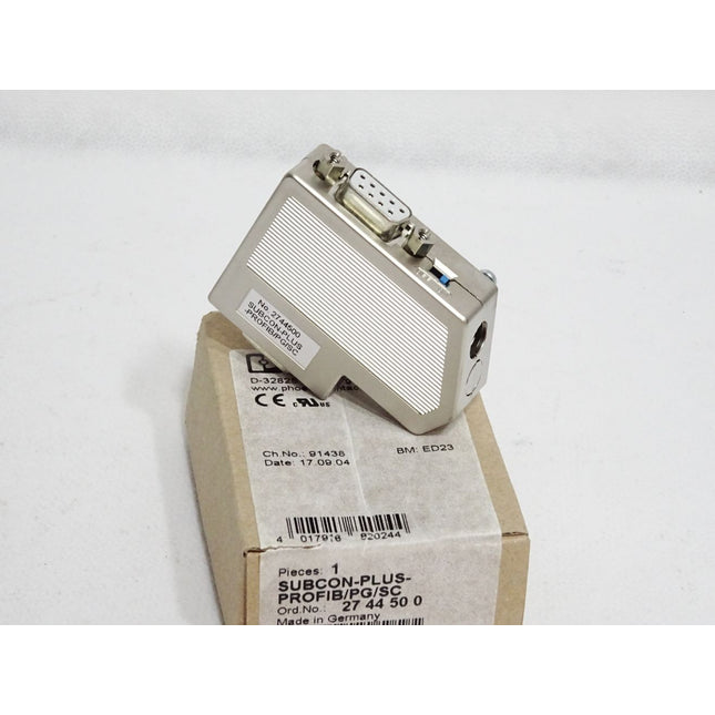Phoenix Contact Steckverbinder 2744500 SUBCON-PLUS-PROFIB/PG/SC / Neu OVP