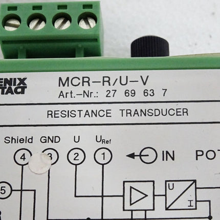 Phoenix Contact Potentiometer measuring transducer 2769637 MCR-R-U-V / Neu OVP