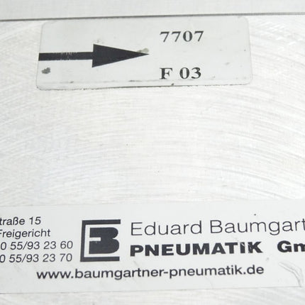 Eduard Baumgartner Pneumatik 7707 / Unbenutzt - Maranos.de
