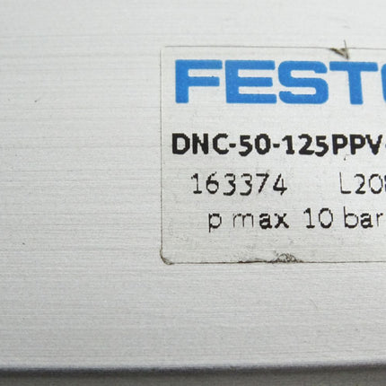 Festo Normzylinder DNC-50-125-PPV-A 163374 / Unbenutzt mit Lagerspuren - Maranos.de