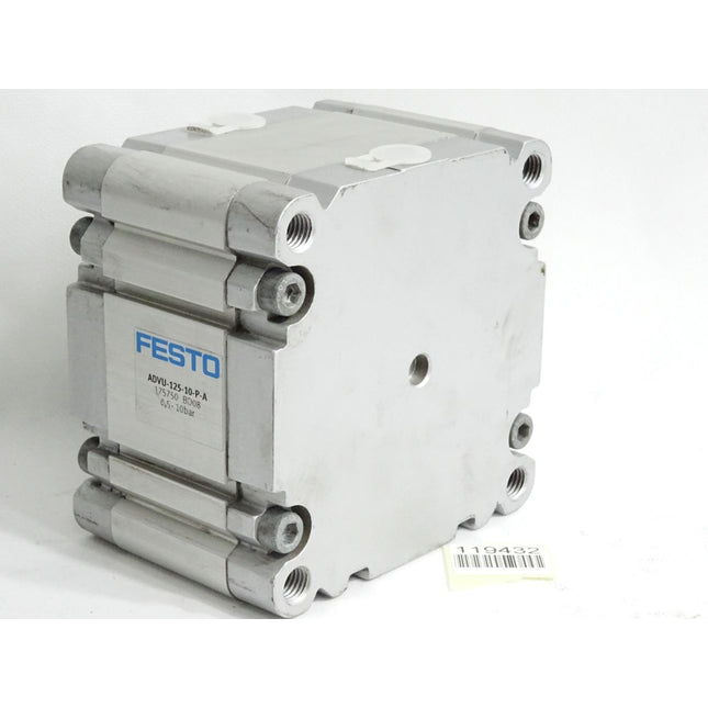 Festo Kompaktzylinder ADVU-125-10-P-A 175750 / Unbenutzt mit Lagerspuren - Maranos.de