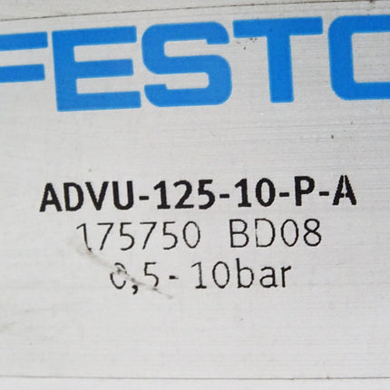 Festo Kompaktzylinder ADVU-125-10-P-A 175750 / Unbenutzt mit Lagerspuren - Maranos.de