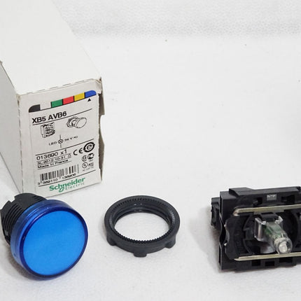 Schneider Electric Leuchtmelder blau XB5AVB6 (mit ZBV-B6) / Neu OVP