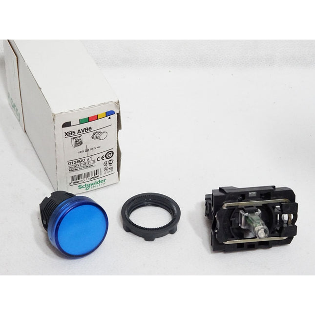 Schneider Electric Leuchtmelder blau XB5AVB6 (mit ZBV-B6) / Neu OVP
