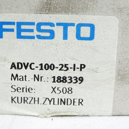 Festo Kurzhubzylinder ADVC-100-25-I-P 188339 / Neu OVP - Maranos.de