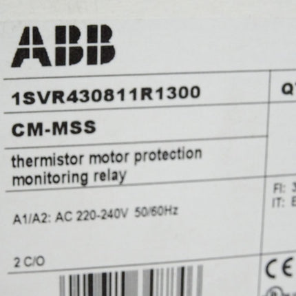 ABB Thermistor Motor Protection CM-MSS 1SVR430811R1300 / Neu OVP