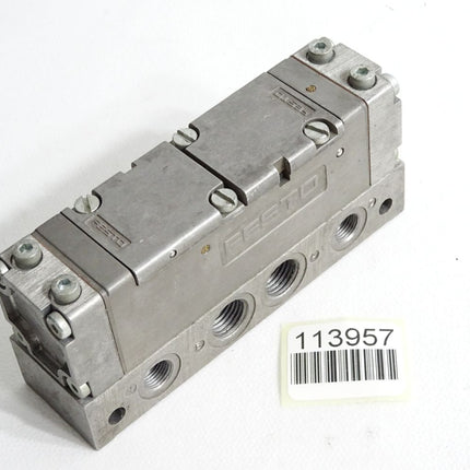 Festo Pneumatikventil CJ-5/2-1/4-D + Anschlussplatte CAS-1/4 - Maranos.de