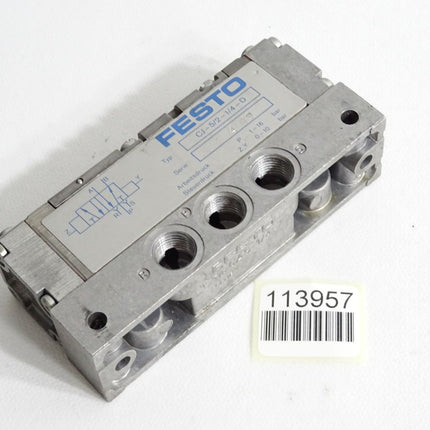 Festo Pneumatikventil CJ-5/2-1/4-D + Anschlussplatte CAS-1/4 - Maranos.de