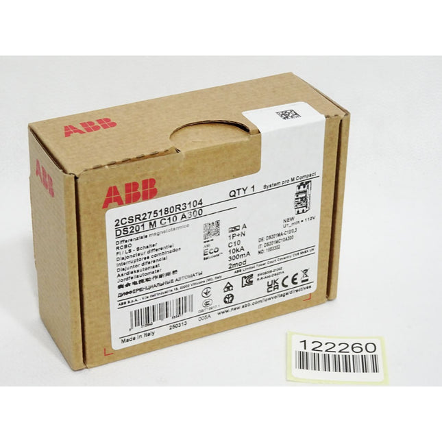 ABB FI/LS-Schalter 2CSR275180R3104 DS201 M C10 A300 / Neu OVP versiegelt