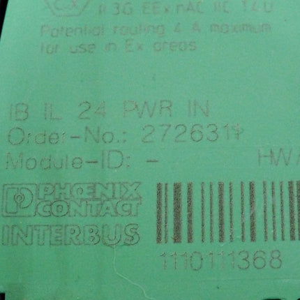 Phoenix Contact 2726311 IB IL 24 PWR IN Inline-Klemme - Maranos.de