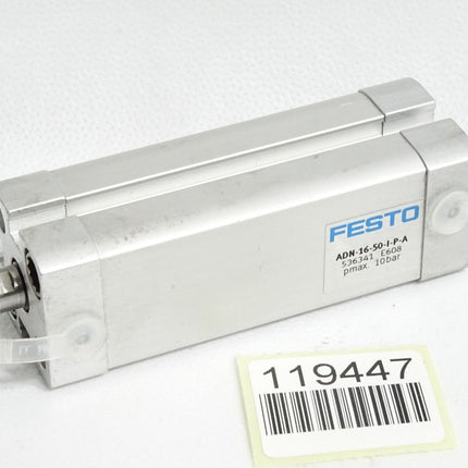 Festo Kompaktzylinder ADN-16-50-I-P-A 536341 / Unbenutzt mit Lagerspuren - Maranos.de